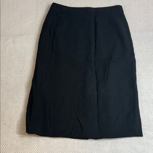 J. Crew Black Wool Skirt